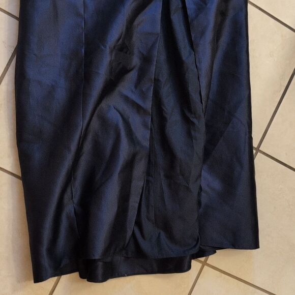 NWT Alfred Sung Maxi Gown Dress Jewel Neck Open Back Bow Size 12 - Picture 3 of 16